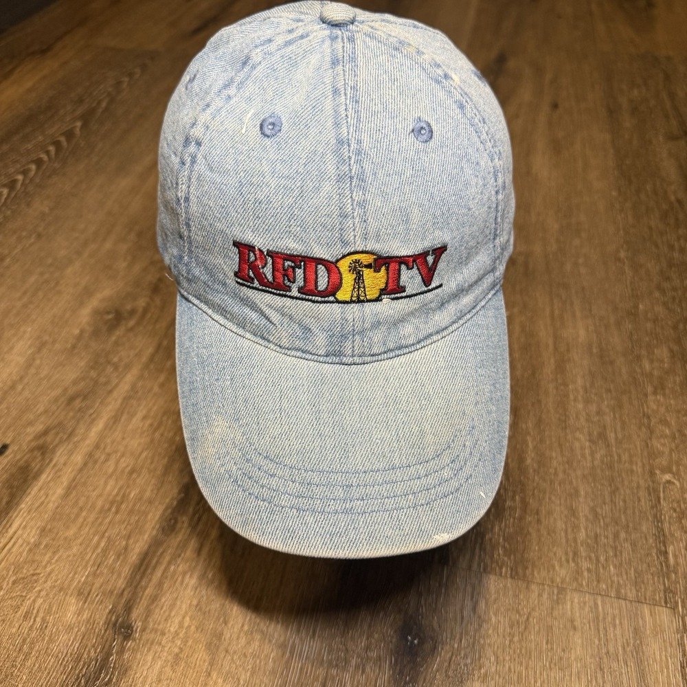 True Vintage TV Blue Jean Hat Adult Denim Baseball Cap Rural Farm‎ Television